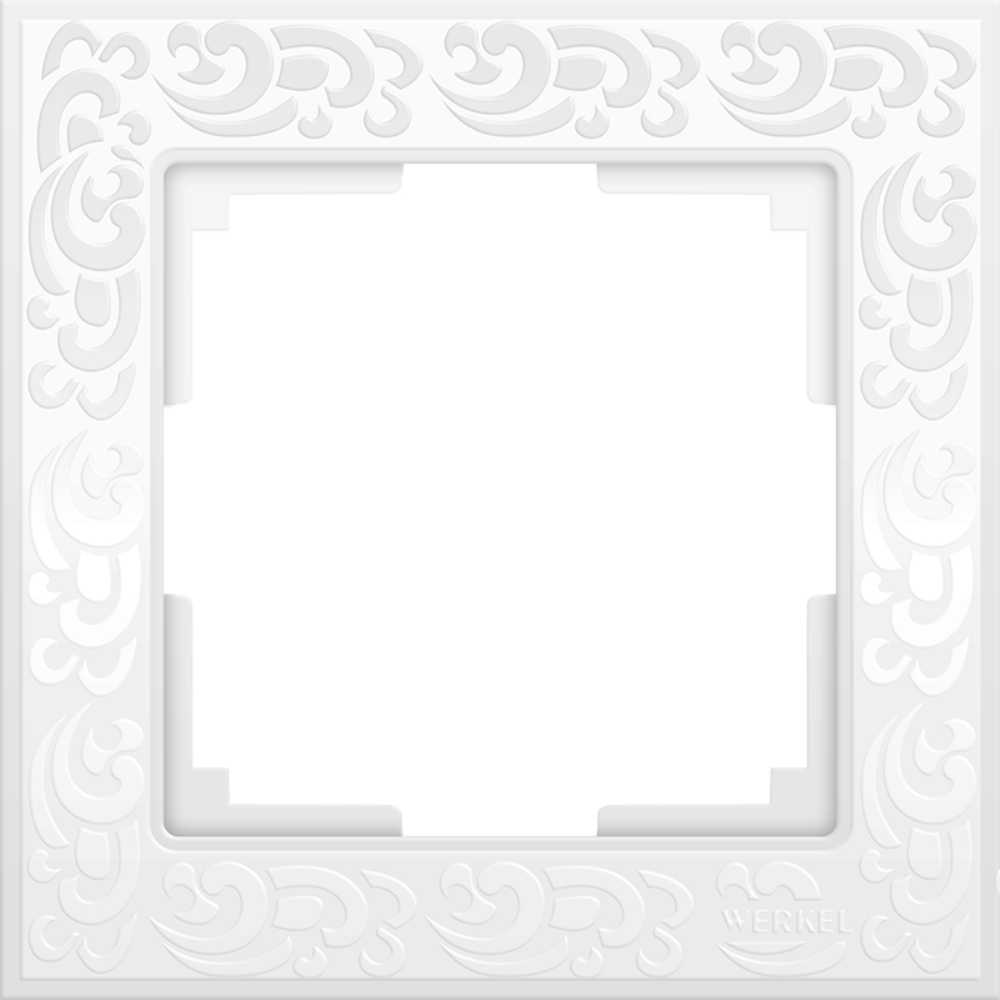 Рамка из поликарбоната Werkel Flock на 1 пост Белый W0012301