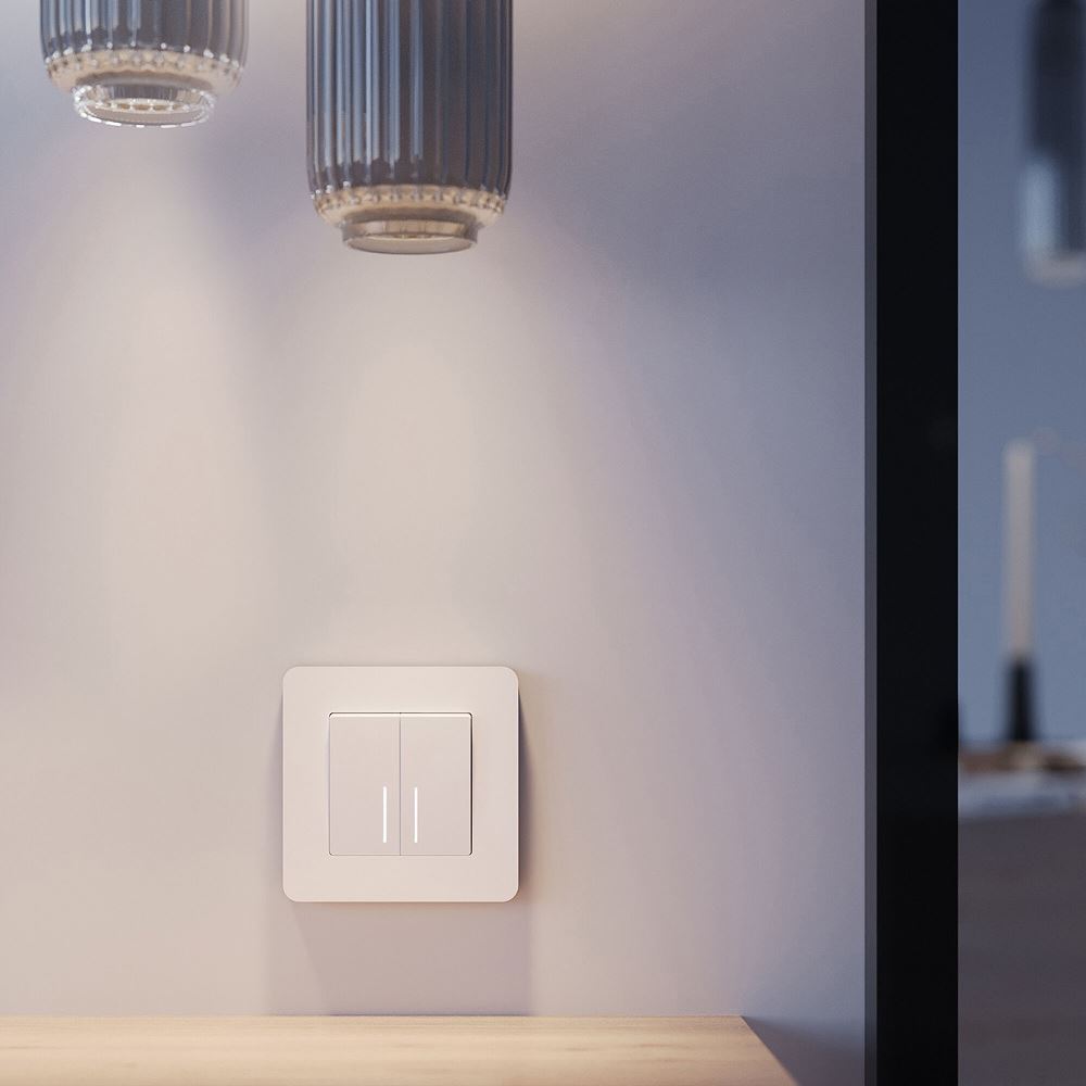 Рамка из поликарбоната Werkel Split на 1 пост Белый / Черный W0013068 — изображение 2