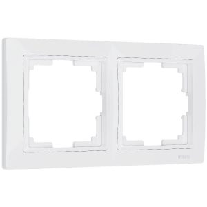 Рамка из поликарбоната Werkel Snabb basic на 2 поста Белый W0022001
