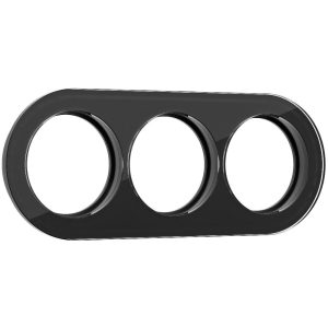 Рамка стеклянная Werkel на 3 поста Черный W0035108