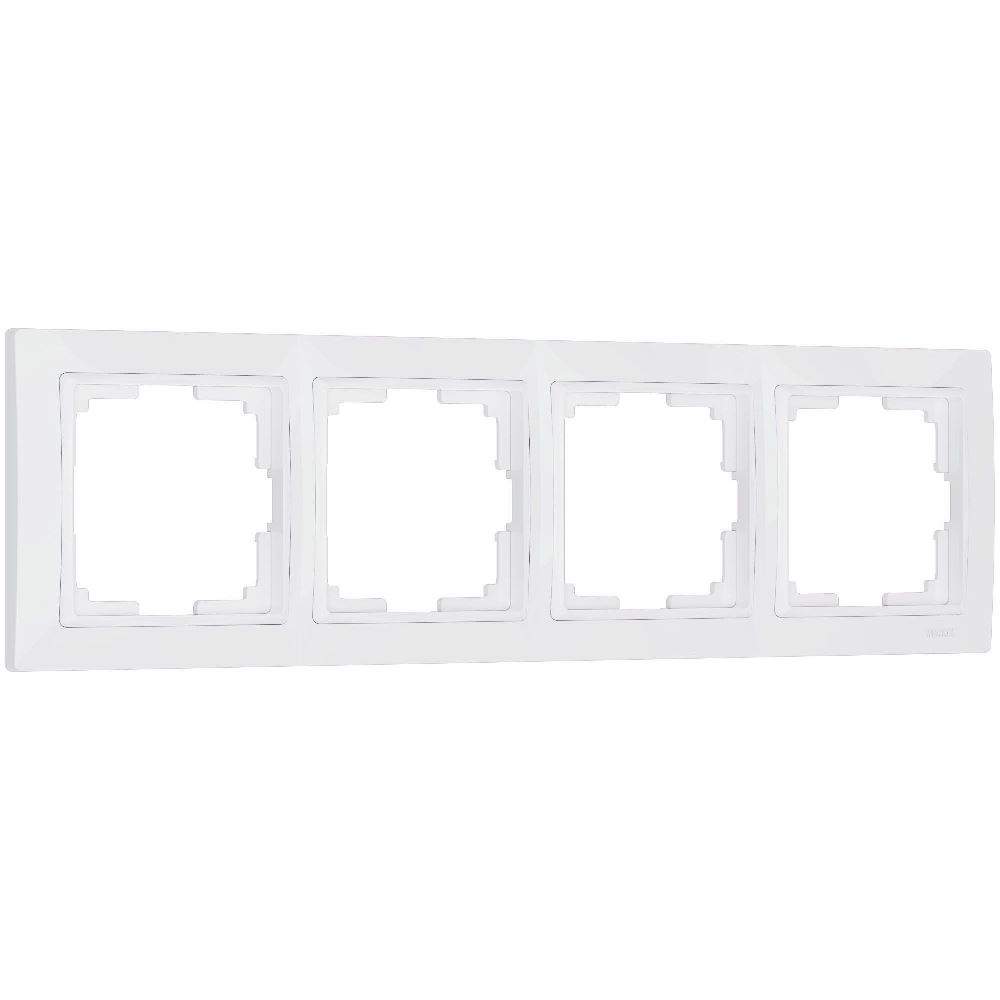 Рамка из поликарбоната Werkel Snabb basic на 4 поста Белый W0042001