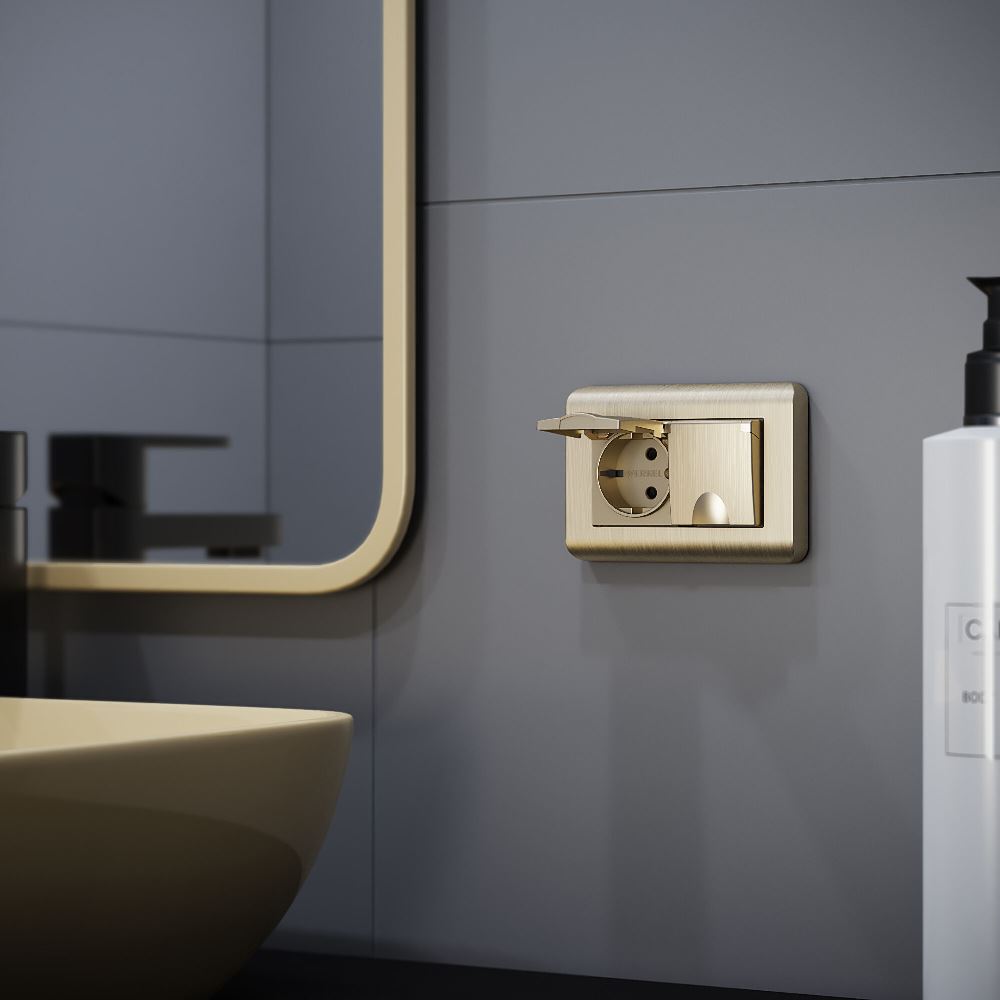 Рамка для двойной розетки Werkel Stream Шампань W0082111 — изображение 3