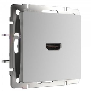 Розетка встраиваемая HDMI Werkel Серебряный W1186006