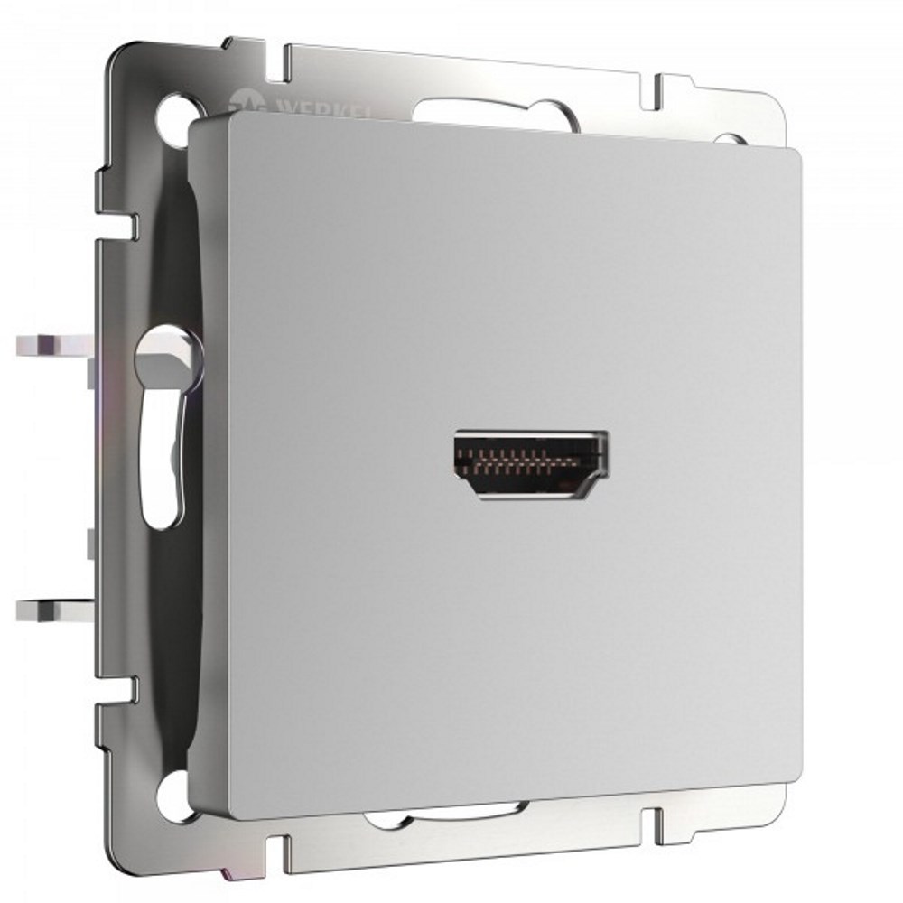 Розетка встраиваемая HDMI Werkel Серебряный W1186006