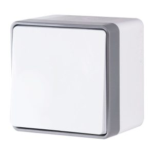 Выключатель одноклавишный накладной влагозащищенный Werkel Gallant Белый W5010201