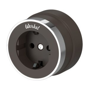 Розетка накладная Werkel Vintage Розетка накладная Мокко матовый / Хром W5871052