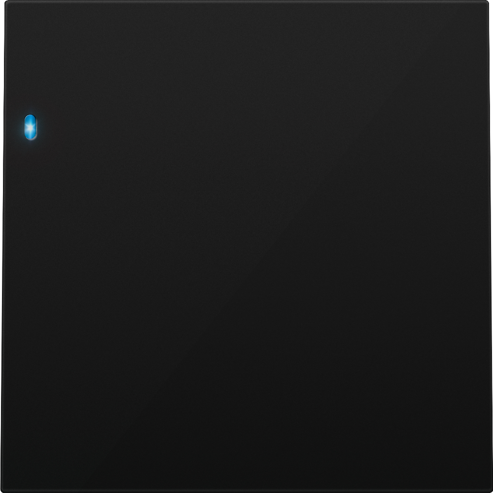 Выключатель одноклавишный встраиваемый Donel R98 с подсветкой Карбон матовый DA03101-DA29030 — изображение 2