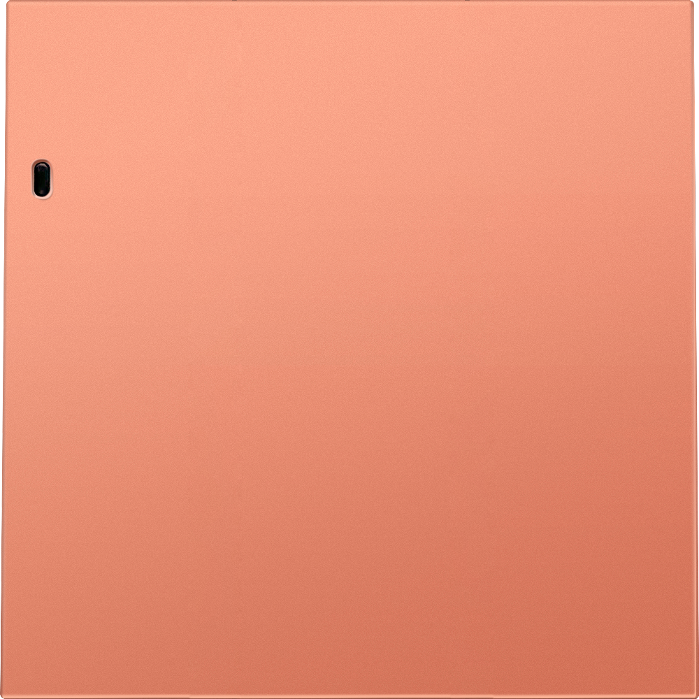 Выключатель одноклавишный встраиваемый Donel R98 с подсветкой Коралл матовый DA03101-DA29045 — изображение 2