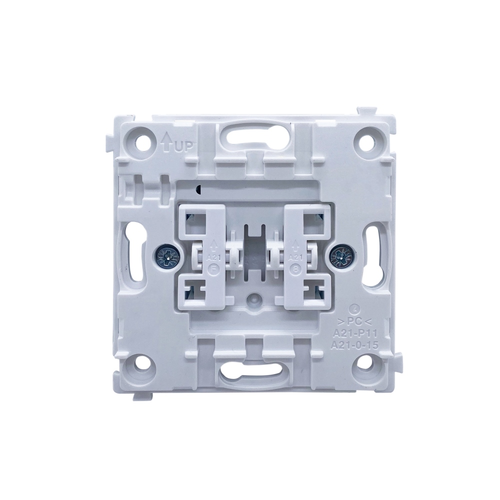 Выключатель двухклавишный встраиваемый Donel R98 Metal Никель DA10500-DA295NB — изображение 5