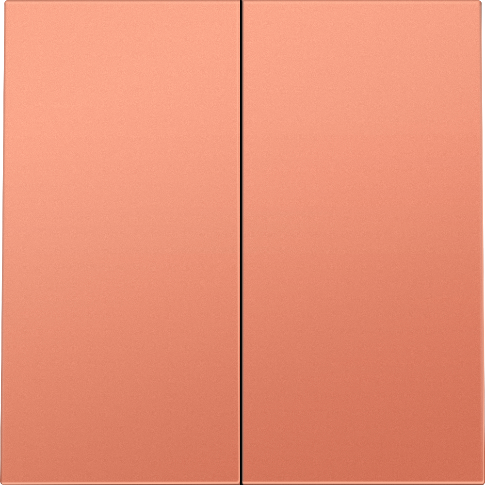 Выключатель двухклавишный встраиваемый перекрестный Donel R98 Коралл матовый DA10900-DA29545 — изображение 2