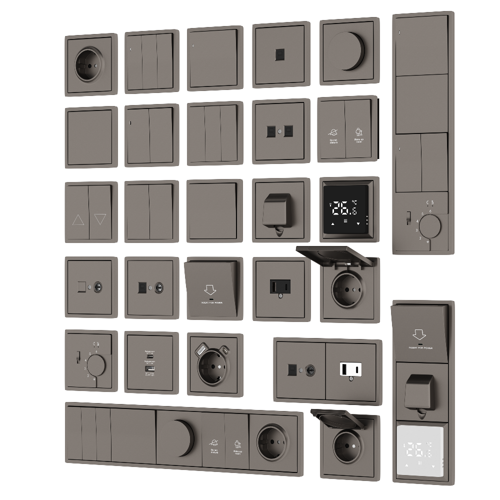 Розетка встраиваемая Donel R98 Schuko с заземлением и шторками на клеммах Сталь матовая DA17700-DA22037 — изображение 3