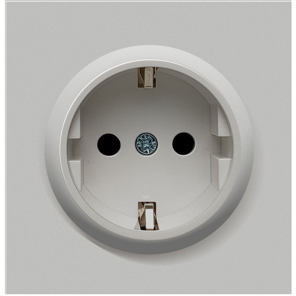 Розетка встраиваемая Donel R98 Schuko с заземлением и шторками на клеммах Серый матовый DA17700-DA22040 — изображение 2