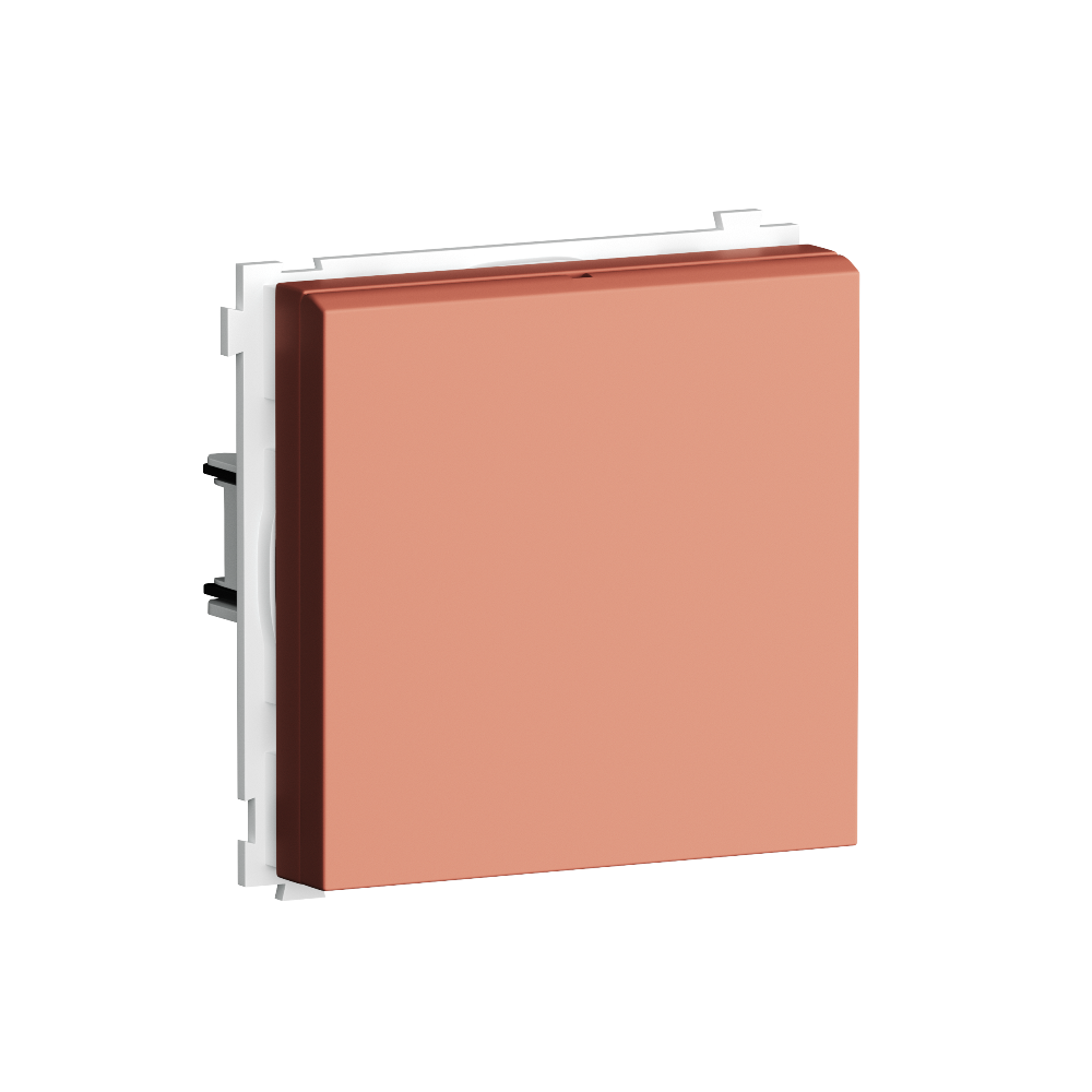 Розетка встраиваемая Donel R98 Schuko с крышкой и заземлением на винтах Коралл матовый DA18800-DA52045 — изображение 2