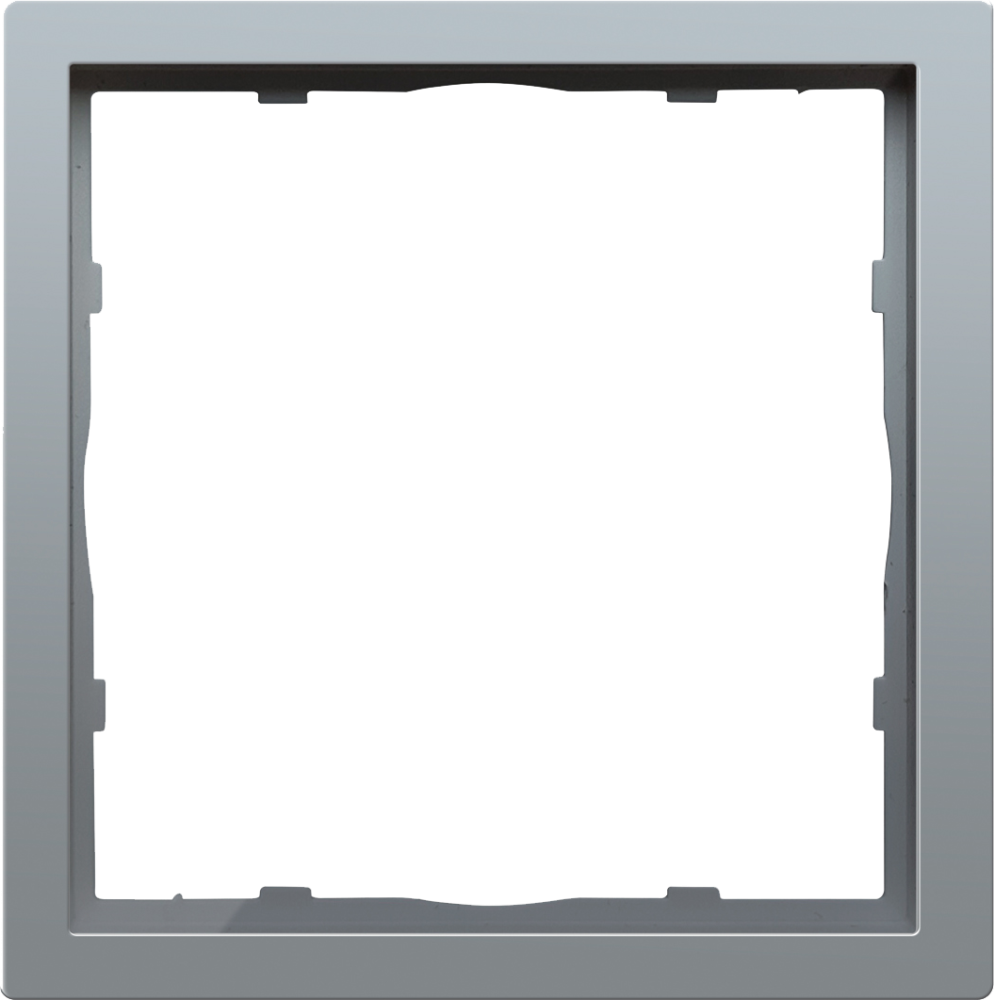 Рамка пластиковая Donel R98 нa 1 пост Алюминий матовый DA21126