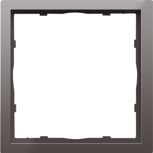 Рамка пластиковая Donel R98 нa 1 пост Сталь матовая DA21137