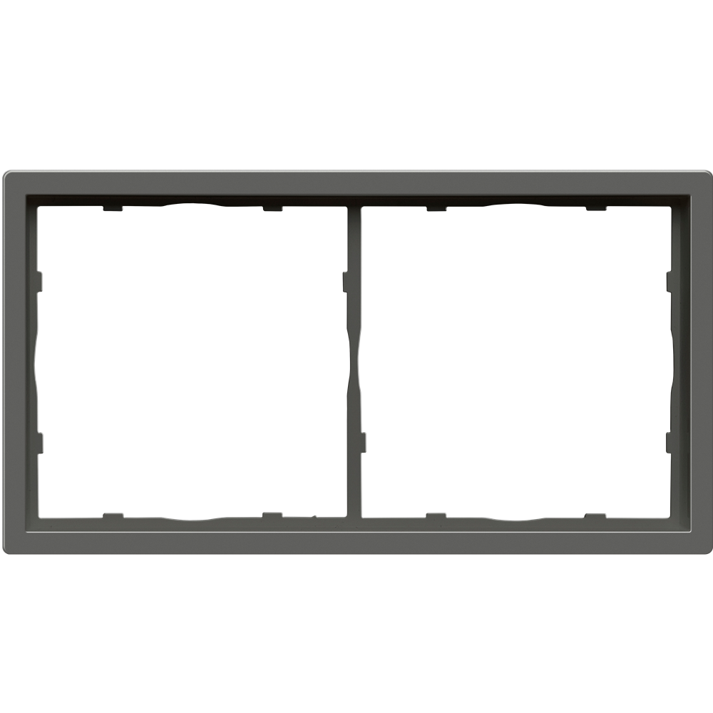 Рамка пластиковая Donel R98 на 2 поста Шоколад матовый DA21242