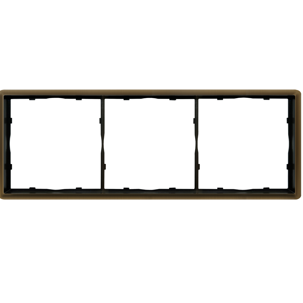 Рамка из металла Donel R98 Metal на 3 поста Латунь DA213ME