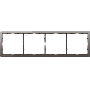 Рамка пластиковая Donel R98 на 4 поста Сталь матовая DA21437