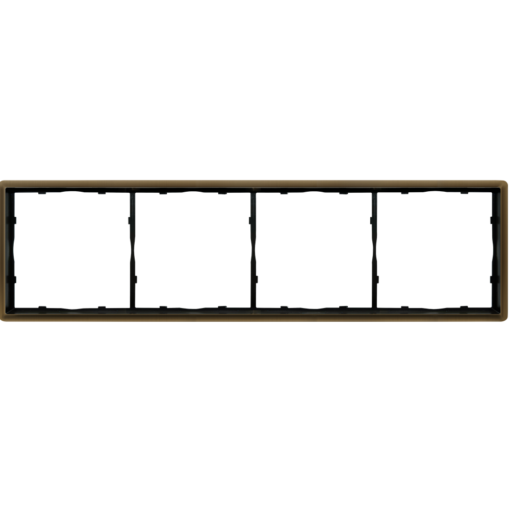 Рамка из металла Donel R98 Metal на 4 поста Латунь DA214ME