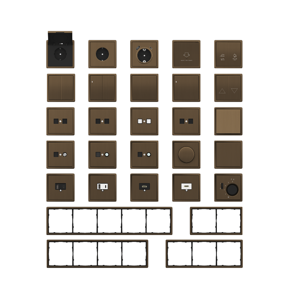 Рамка из металла Donel R98 Metal на 4 поста Латунь DA214ME — изображение 2