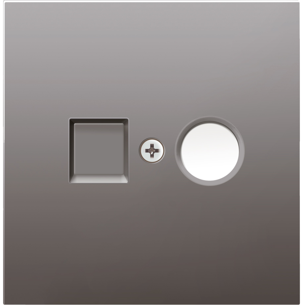 Розетка встраиваемая TV-SAT Donel R98 F-разъём Сталь матовая DA30200-DA87937 — изображение 2