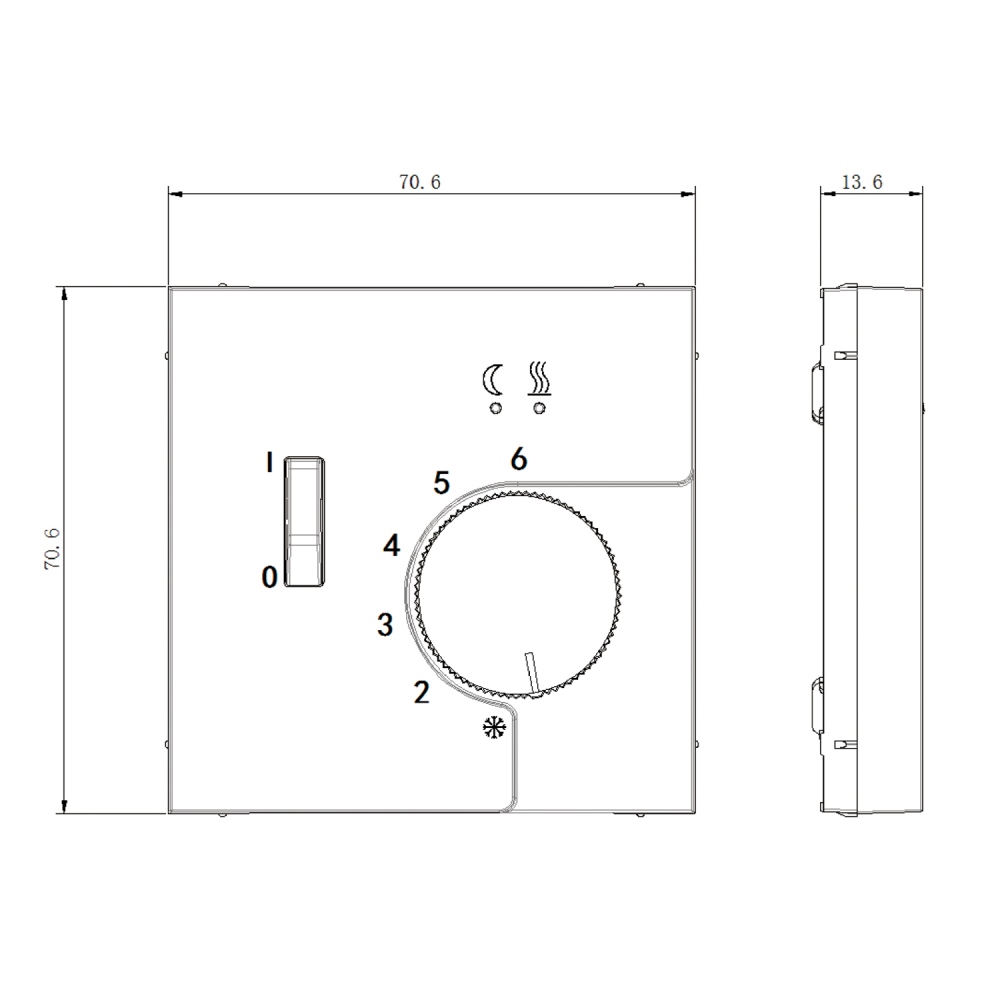 Терморегулятор механический Donel R98 с внешним датчиком пола Коралл матовый DTEF231-DA14945 — изображение 5