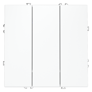 Выключатель трехклавишный встраиваемый Voltum S70 Белый матовый VLS030102