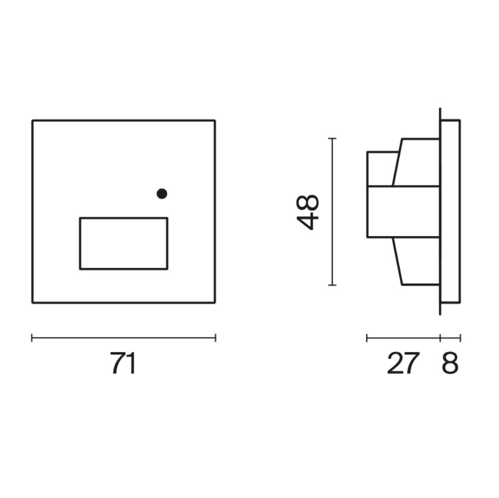 LED подсветка встраиваемая Voltum S70 с датчиком Черный матовый VLS070708 — изображение 5