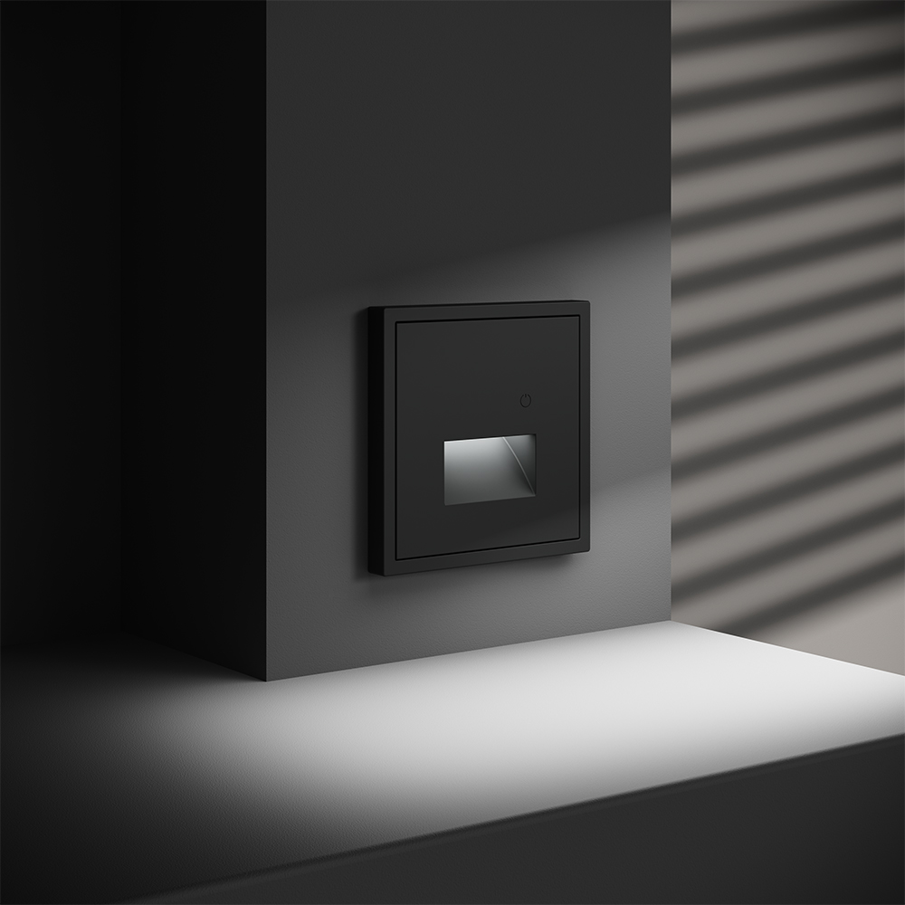 LED подсветка встраиваемая Voltum S70 с датчиком Черный матовый VLS070708 — изображение 4