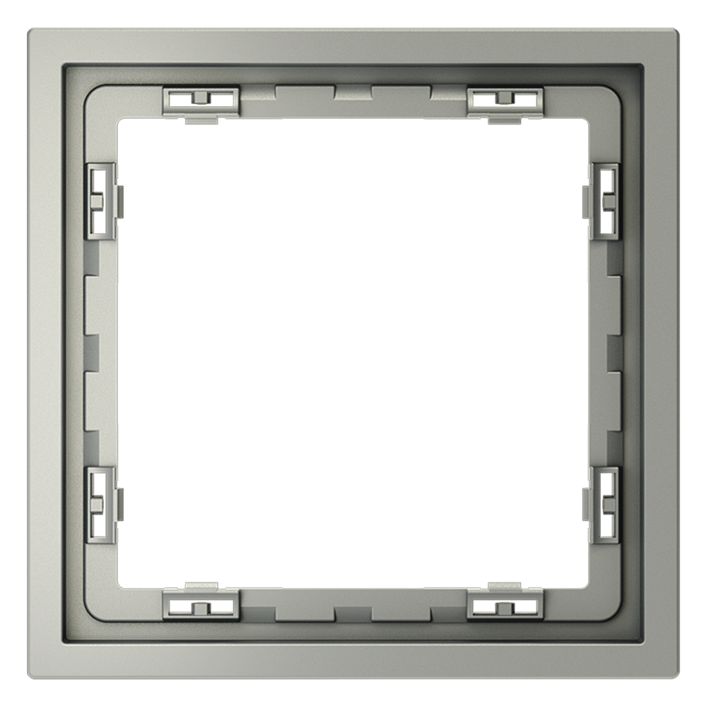 Рамка пластиковая Voltum S70 на 1 пост Сталь глянцевая VLS100105