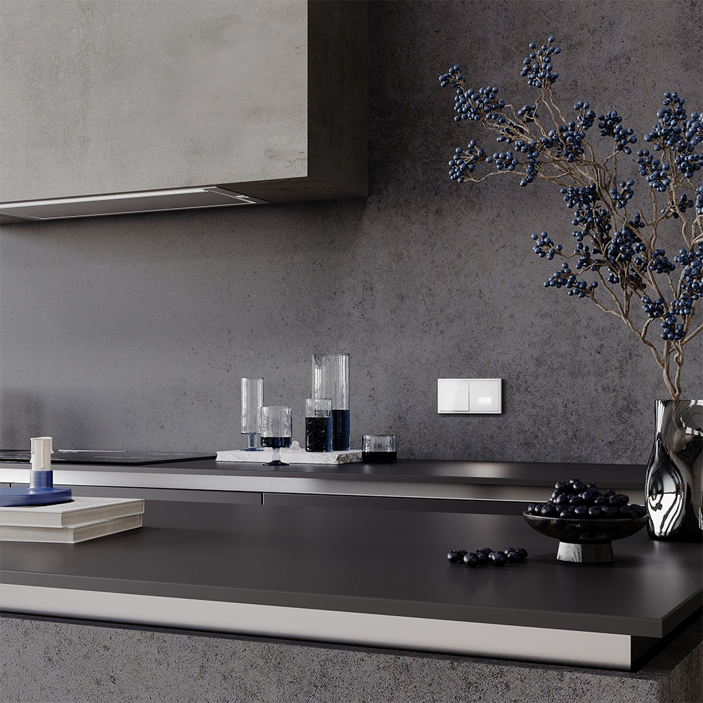 Рамка пластиковая Voltum S70 на 2 поста Белый Глянцевый VLS100201 — изображение 3