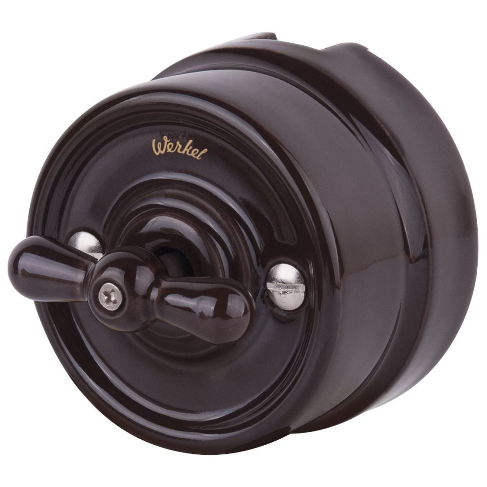 Переключатель-выключатель одноклавишный Werkel Коричневый W5612014